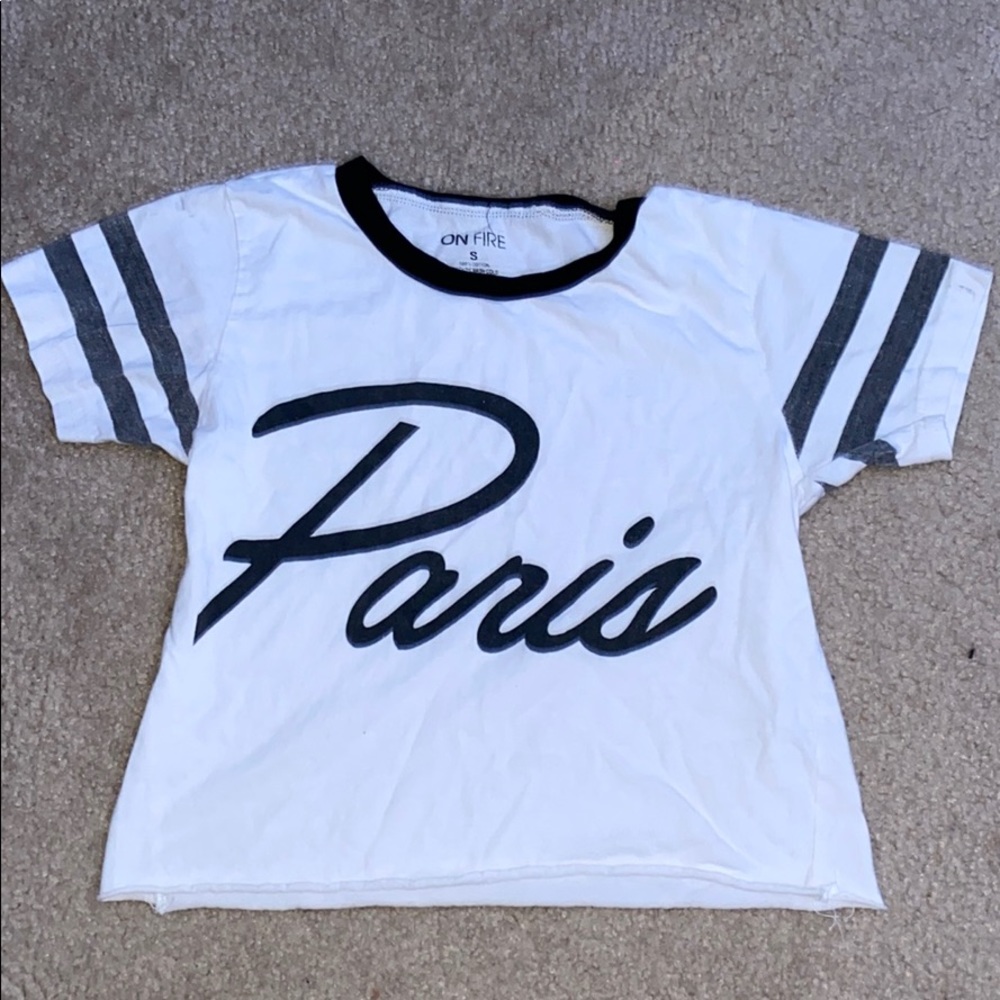 “paris” crop top
